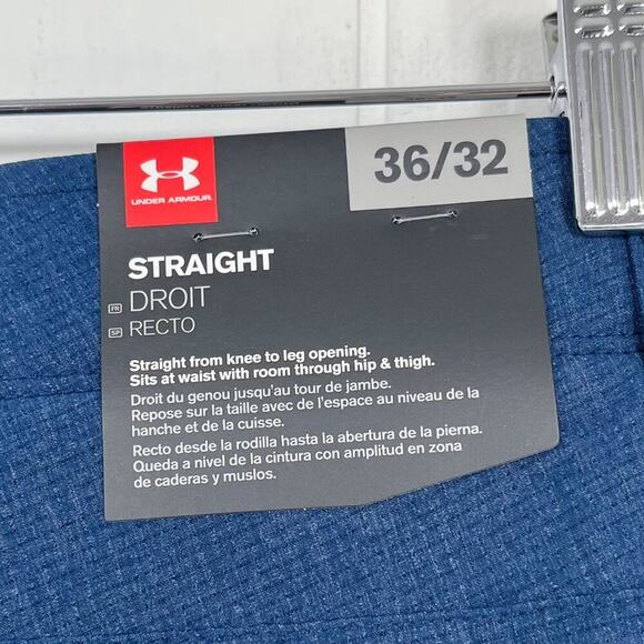 Under Amour Match Play Vented Golf Pant Loose Straight Size 36x32 (34x31) Blue - Picture 7 of 15